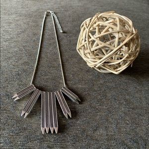 Bold Silver Necklace  w/ extender!!!